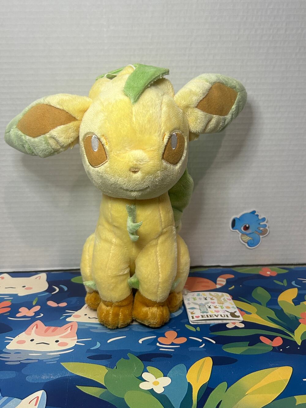 Pokemon I Love Eevee Leafeon Plush Doll Banpresto 2013 Stuffed Animal